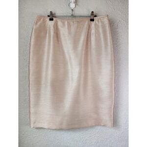 Jones Studio Champagne Beige Pencil‎ Skirt Women's Size 14 Career Office wear